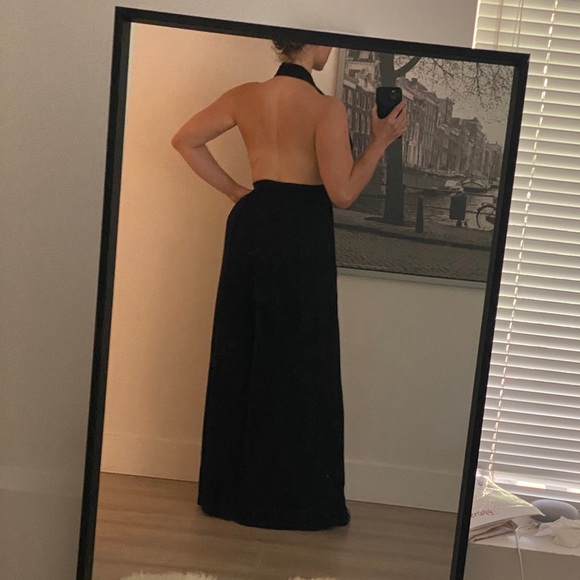 Pantsuit plunging halter neck - Picture 4 of 4